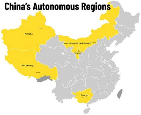 what areas does china exebit a low autonomy in